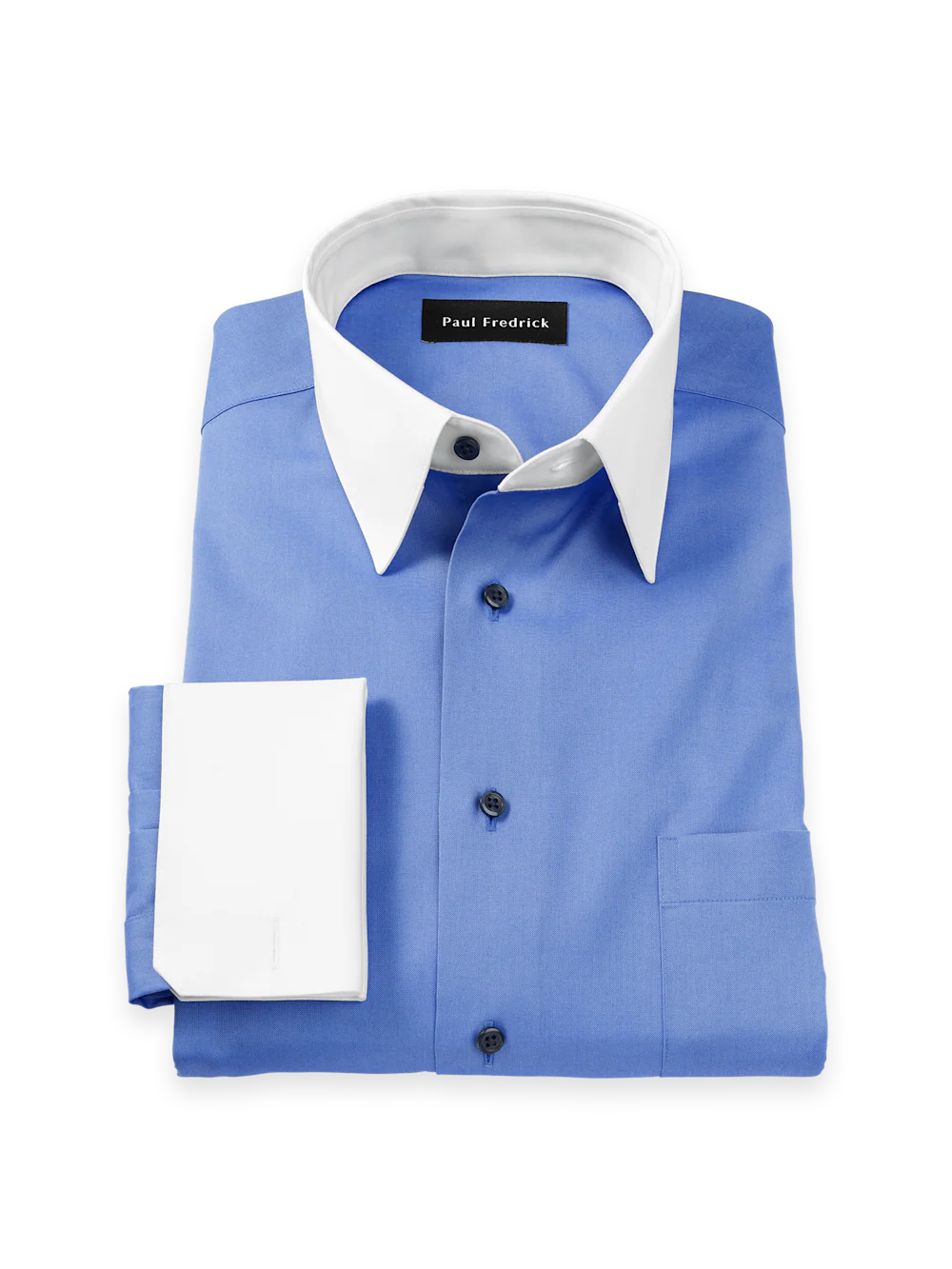 Comfort Stretch Non-Iron Solid Dress Shirt - French Blue