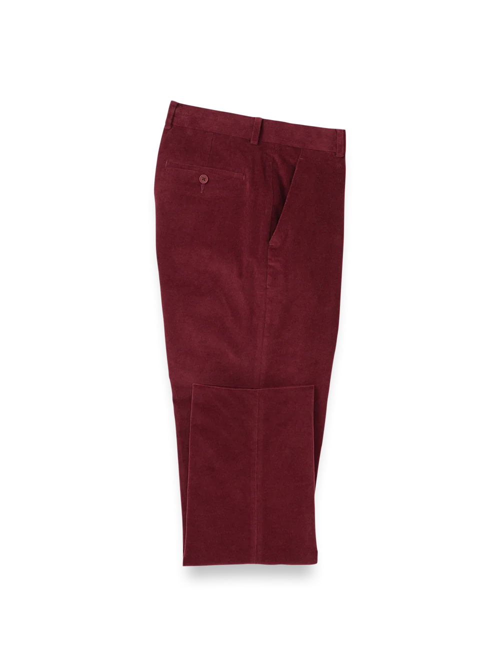 Cotton Stretch Corduroy Pants - Burgundy